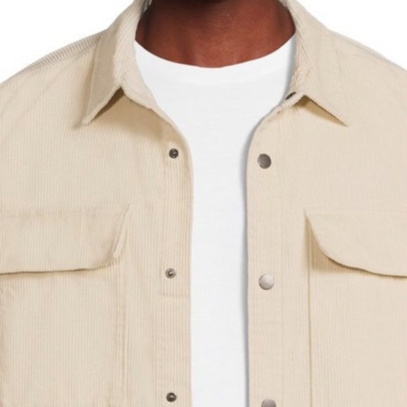 NO BOUNDARIES Layering Shirt Jacket Cream Men’s Size 23004000 - Picture 4 of 5